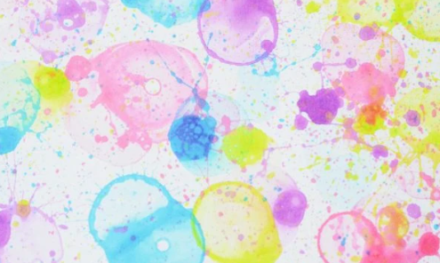 Bubble painting activity for kids