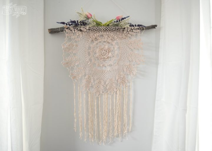 unique and pretty boho wall hanging 
