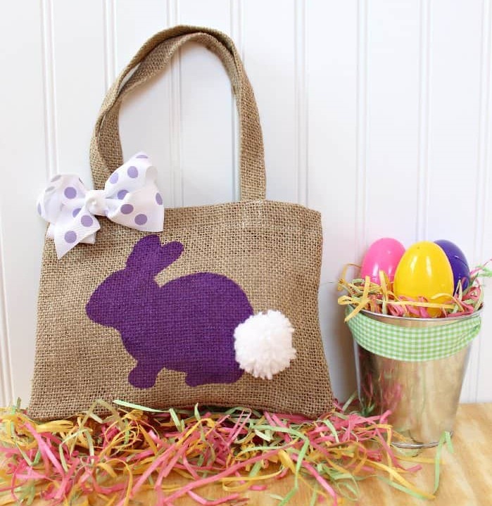 DIY Burlap Bunny Bag perfect for Easter