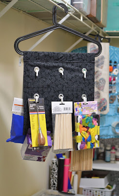 DIY Hanging pegboard perfect solution for saving space