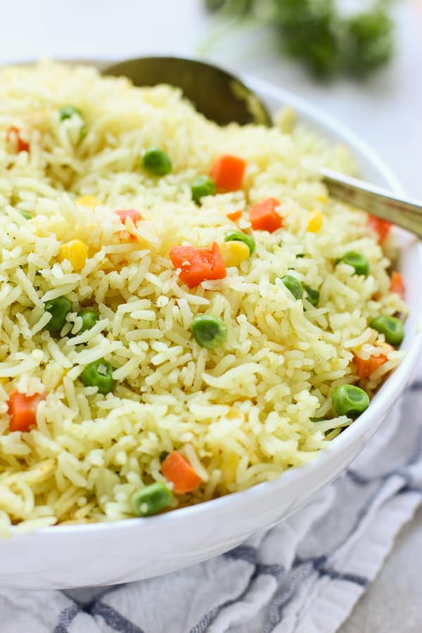 Simple and tasty mixed vegetable rice