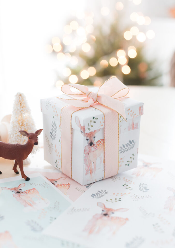 pretty Christmas wrapping paper 