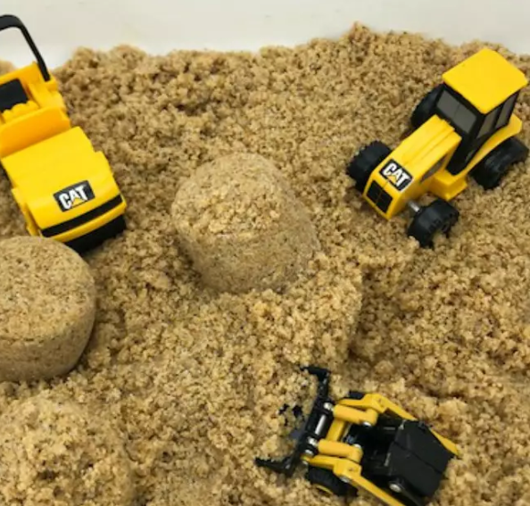Homemade kinetic sand a fun sensory play with kids