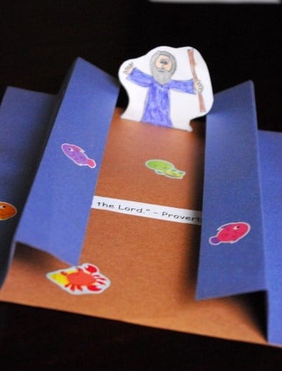 Red sea bible craft for kids