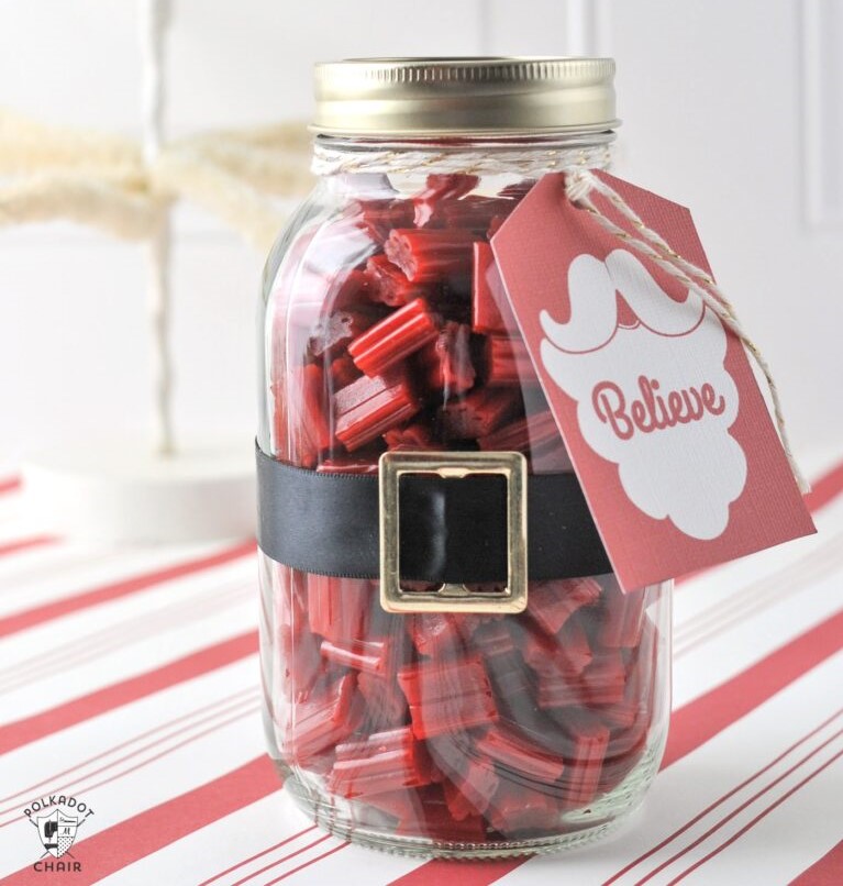 Santa Claus mason jar