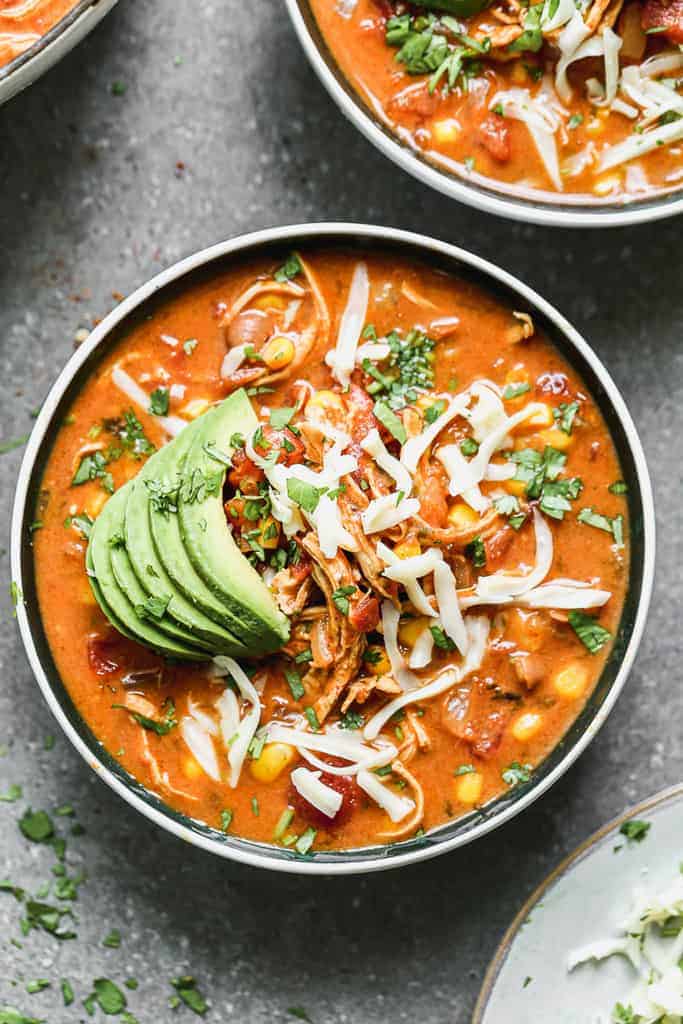 Tex-Mex inspired Spicy Chicken Soup