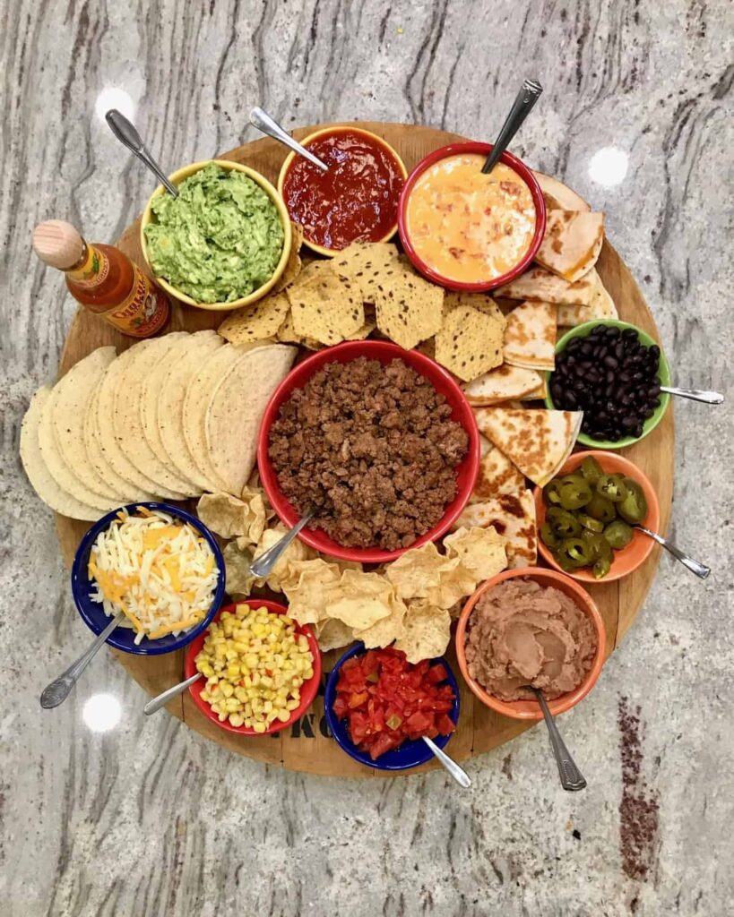 build-your-own taco board