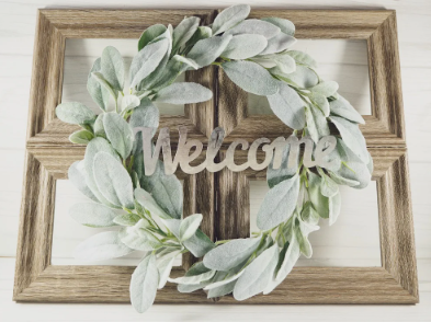 DIY farmhouse wall decor made from dollar store frames