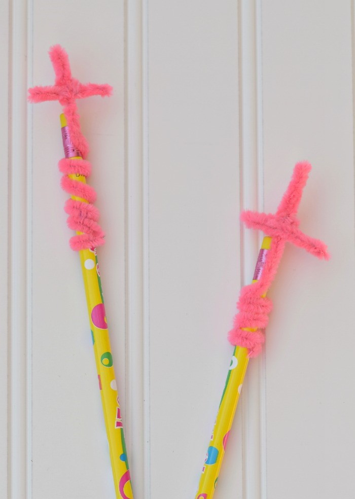 Easy Cross Pencil Toppers