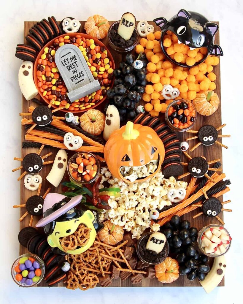 Spooky Snack Board for Halloween 