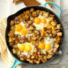 Baked Cheddar Eggs & Potatoes