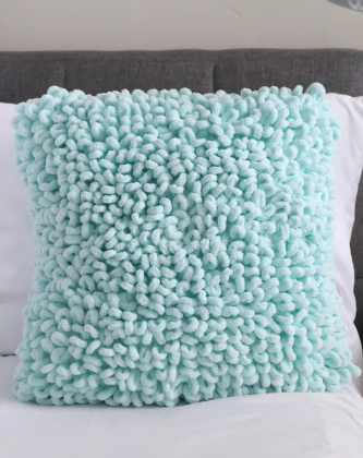 DIY Loop Texture Throw Pillow