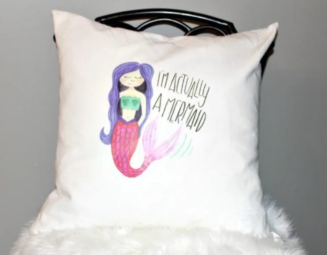 adorable Mermaid Pillow