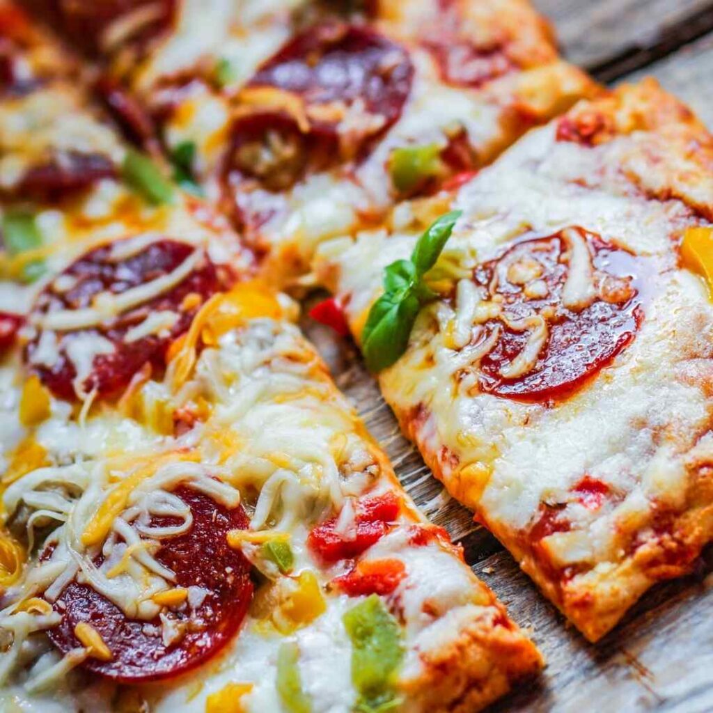 Low Carb Pizza Casserole with cream cheese