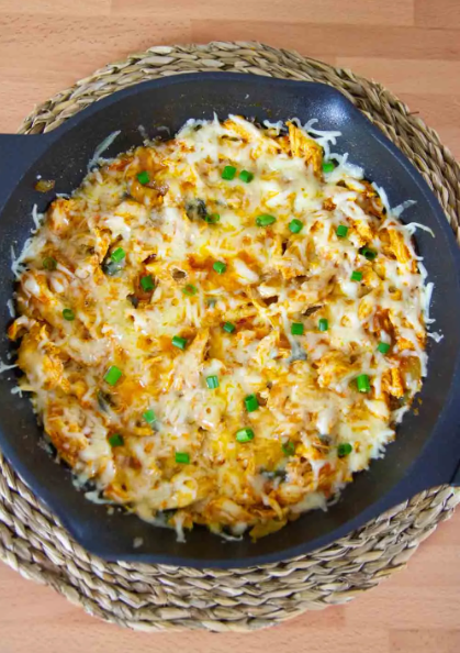 One Pan Low carb Chicken Enchilada Skillet