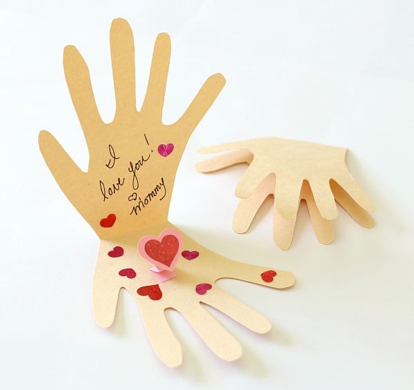 The Kissing Hand Pop-Up Card kids can make