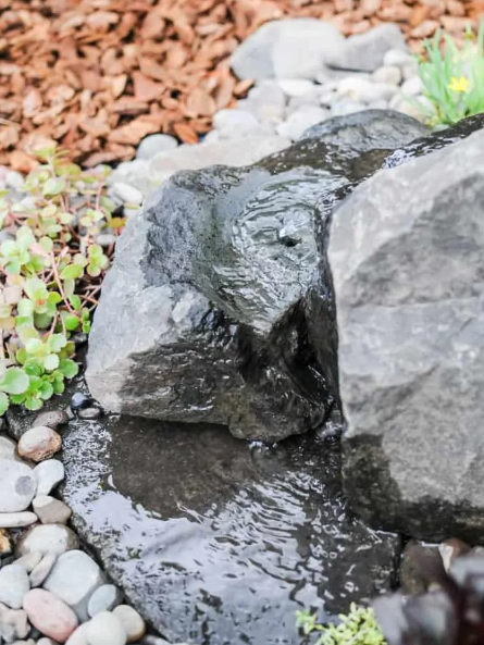 DIY rock water fountain