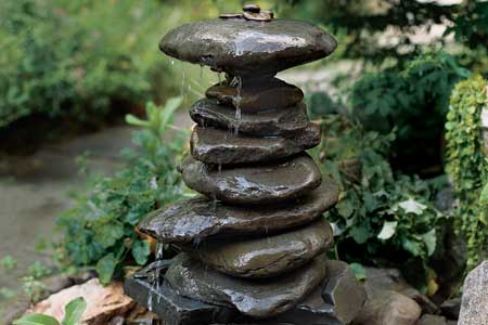 Simple and easy rock fountain